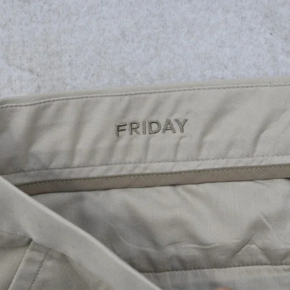 Bonobos Friday Chino Pants Mens Size 35 x 30 Beige Slim Taper Stretch Flat Front - Picture 7 of 11